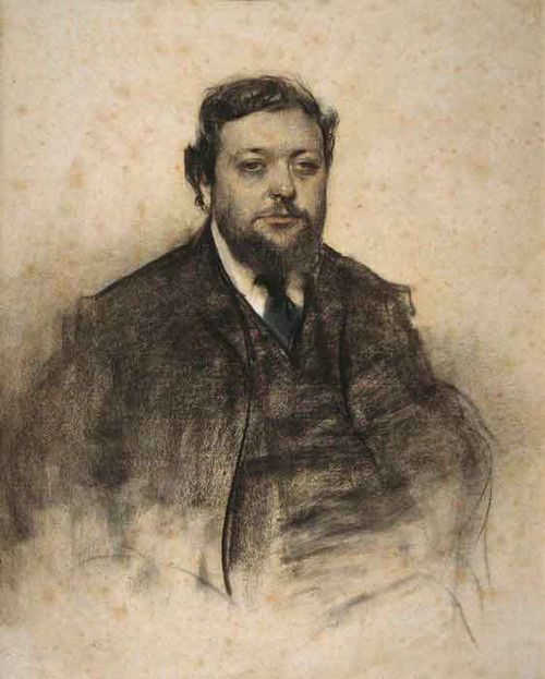 Portrait Of Leon Jaussely By Ramon Casas I Carbo