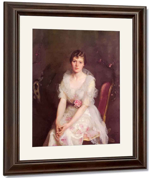 Portrait Of Louise Converse By William Macgregor Paxton By William Macgregor Paxton