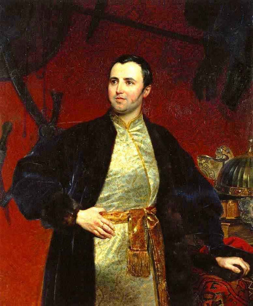 Portrait Of M. A. Obolensky By Karl Pavlovich Brulloff, Aka Karl Pavlovich Bryullov By Karl Pavlovich Brulloff