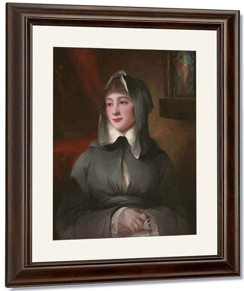 Portrait Of Madame Larcena, In A Nun's Habit By George Romney By George Romney