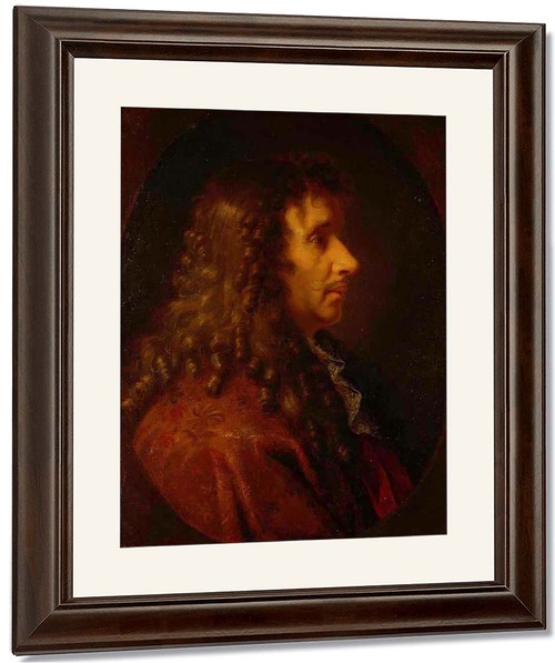 Portrait Of Moliere By Charles Le Brun By Charles Le Brun