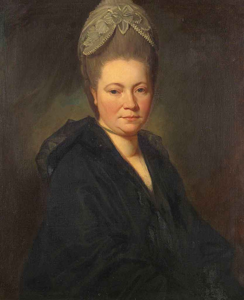 Portrait Of Mrs Marie Jean Gomm By George Romney By George Romney