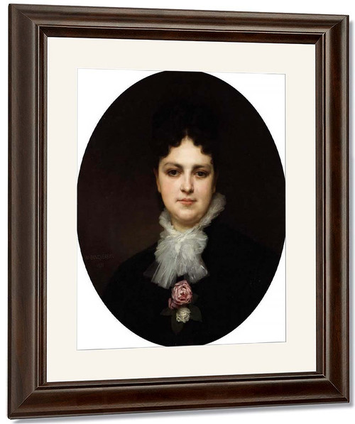 Portrait Of Mrs. Addison By William Bouguereau By William Bouguereau