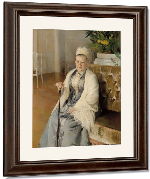 Portrait Of Mrs. Anna Sinebrychoff By Albert Edelfelt