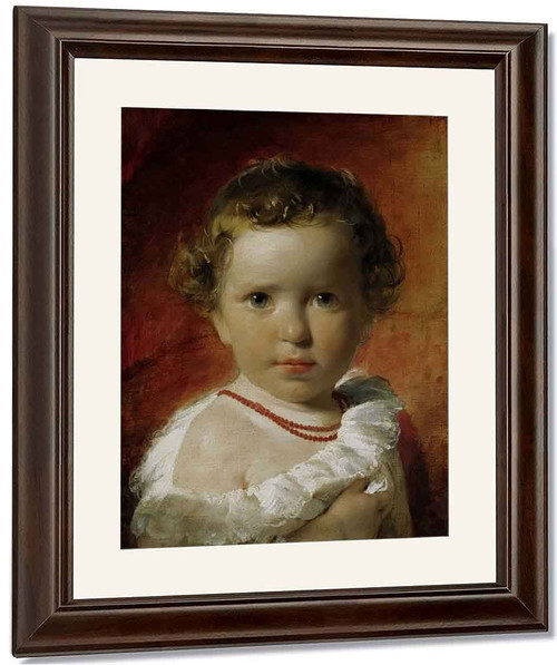 Portrait Of Princess Caroline Of Liechtenstein Between The Ages Of One And A Half Years By Friedrich Von Amerling