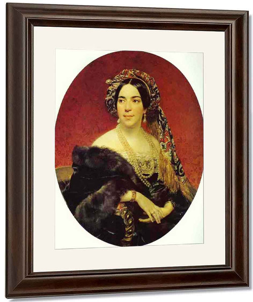 Portrait Of Princess Z. A. Volkonskaya By Karl Pavlovich Brulloff, Aka Karl Pavlovich Bryullov By Karl Pavlovich Brulloff