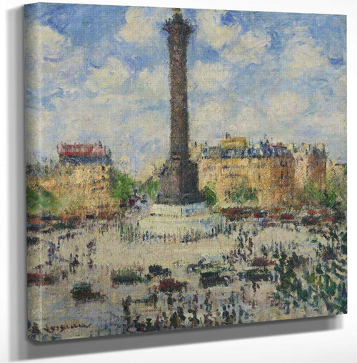 Place De La Bastille By Gustave Loiseau Art Reproduction