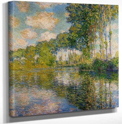 Poplars On The Banks Of The River Epte By Claude Oscar Monet Art Reproduction