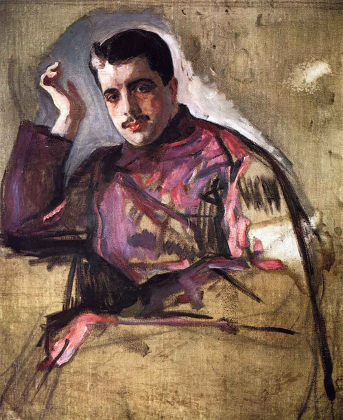Portrait Of Sergei Diaghilev By Valentin Serov