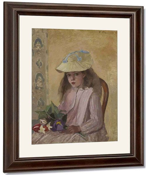 Portrait Of The Artist's Daughter, Jeanne By Camille Pissarro By Camille Pissarro