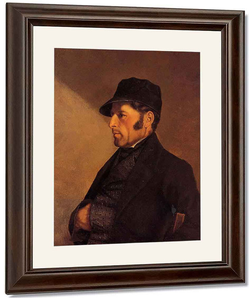 Portrait Of The Artist's Father, Regis Courbet By Gustave Courbet By Gustave Courbet