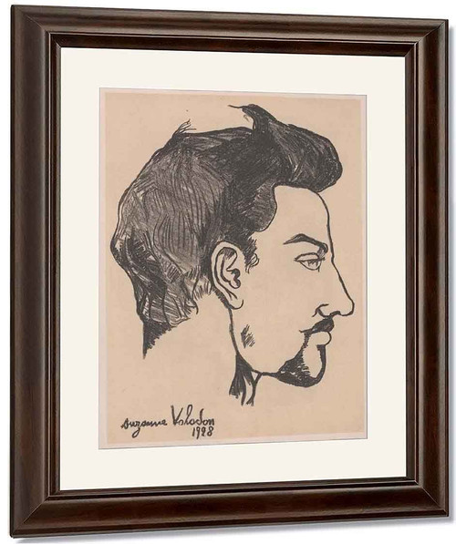 Portrait Of Utrillo In Profile By Suzanne Valadon