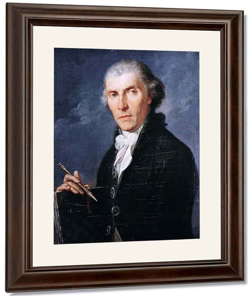 Portrait Of Vaters Johann Joseph Kauffmann By Angelica Kauffmann By Angelica Kauffmann