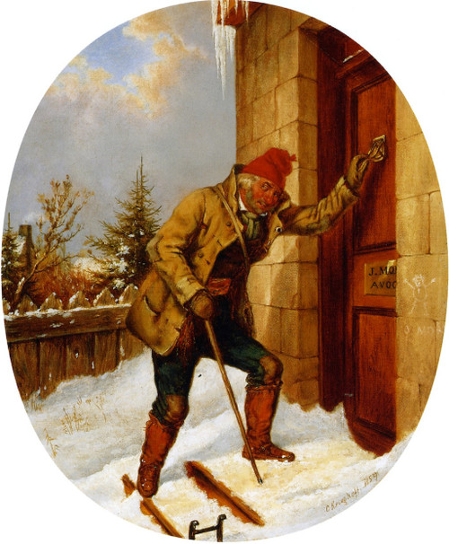 Pour L'amour Du Bon Dieu1 By Cornelius Krieghoff By Cornelius Krieghoff