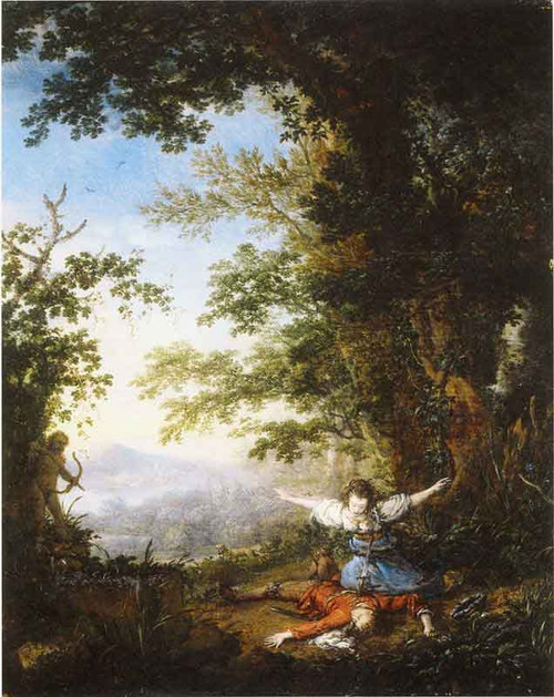 Pyramus And Thisbe By Philips Wouwerman Dutch 1619 1668