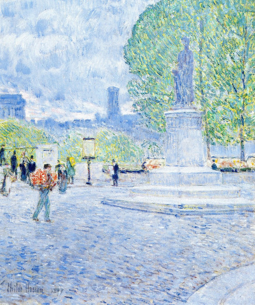Quai Malaquais By Frederick Childe Hassam By Frederick Childe Hassam