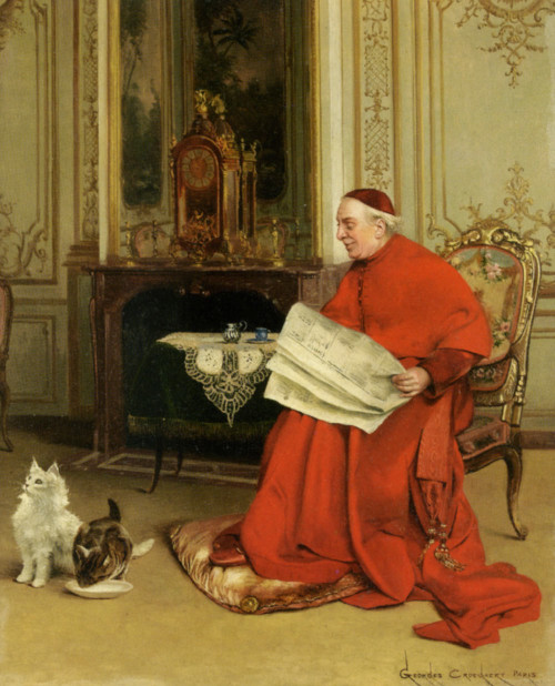 Reading The News By Georges Croegaert By Georges Croegaert