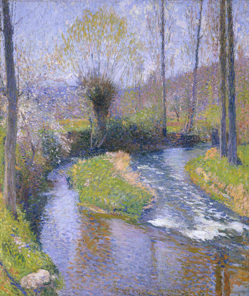 River Vert By Henri Martin By Henri Martin