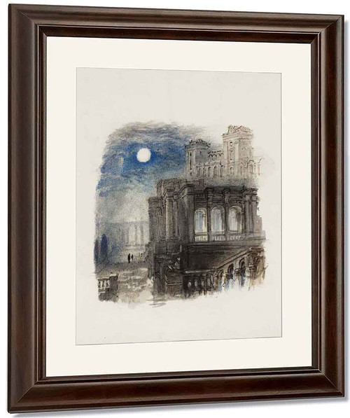 Rogers's 'Italy' Villa Madama By Moonlight By Joseph Mallord William Turner