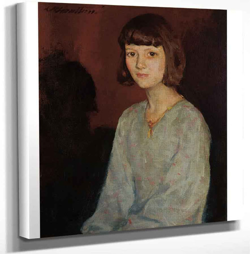 Portrait Of Doti By Charles W. Hawthorne Art Reproduction