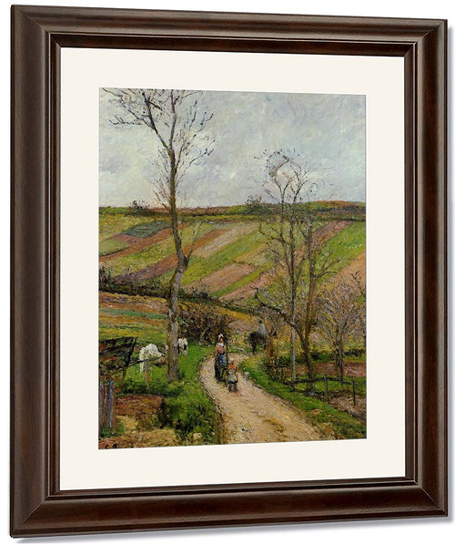 Route Du Fond De L'hermitage, Pontoise By Camille Pissarro By Camille Pissarro Route Du Fond De L'hermitage, Pontoise By Camille Pissarro By Camille Pissarro