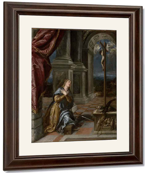 Saint Catherine Of Alexandria At Prayer By Titian