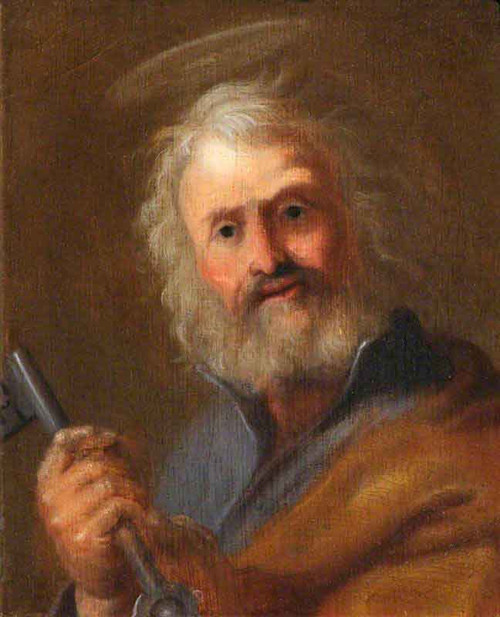 Saint Peter By Cornelius Van Poelenburgh