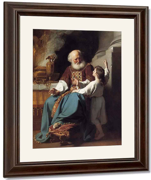 Samuel Reading To Eli The Judgments Of God Upon Eli's House By John Singleton Copley By John Singleton Copley