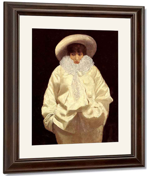 Sarah Bernhardt As Pierrot By Giuseppe De Nittis By Giuseppe De Nittis