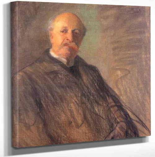 Portrait Of Juliusz Kossak By Leon Jan Wyczolkowski Art Reproduction