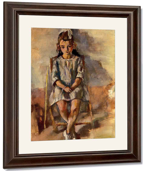 Seated Young Girl1 By Jules Pascin By Jules Pascin
