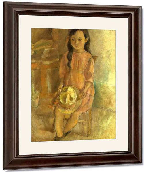 Seated Young Girl2 By Jules Pascin By Jules Pascin