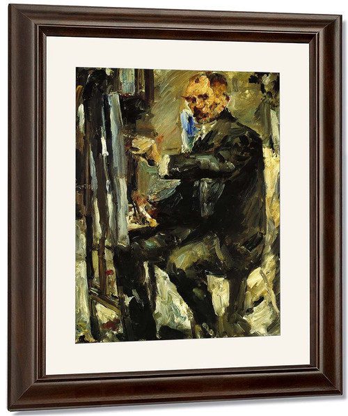 Self Portrait At The Easel By Lovis Corinth By Lovis Corinth
