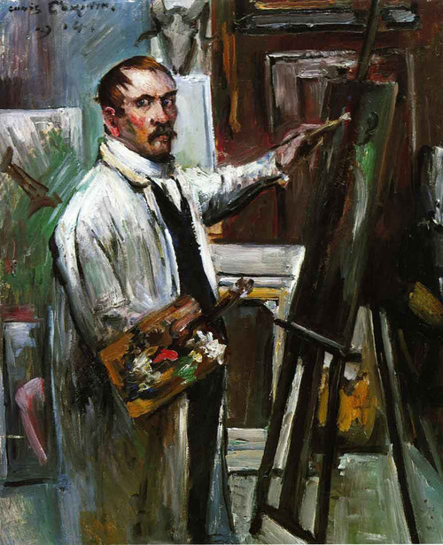 Self Portrait In The Studio By Lovis Corinth By Lovis Corinth