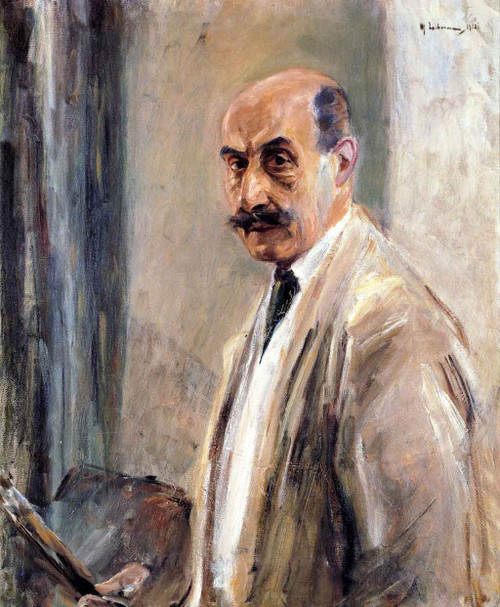 Self Portrait With Brush And Palette By Max Liebermann By Max Liebermann