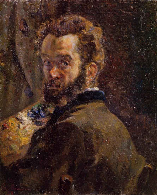 Self Portrait With Easel By Armand Guillaumin