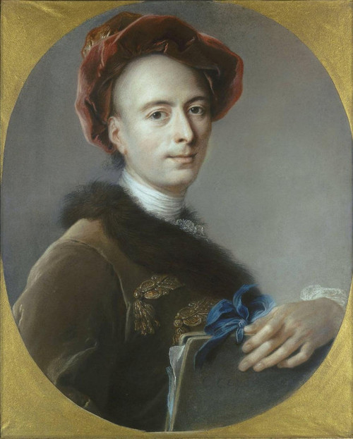 Self Portrait1 By Charles Antoine Coypel Iv By Charles Antoine Coypel Iv
