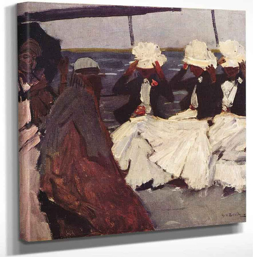 Promenade Deck With Three Ladies By George Heidrik Breitner Art Reproduction