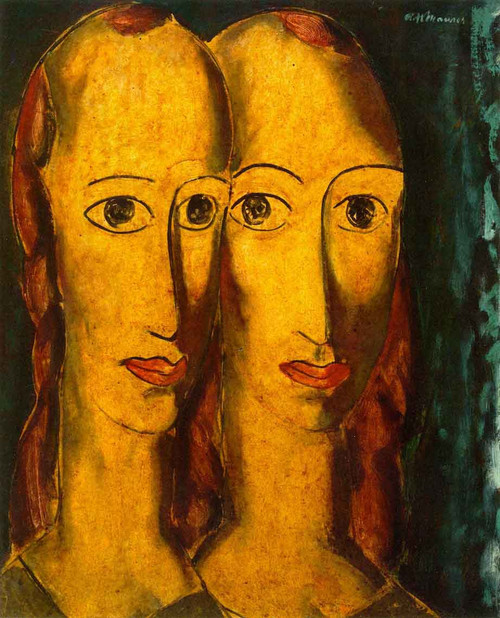 Sisters By Alfred Henry Maurer By Alfred Henry Maurer