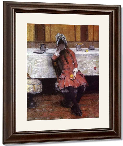 Sketch On A Young Girl On Ocean Steamer By William Merritt Chase By William Merritt Chase