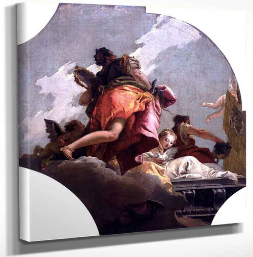 Prudence Sincerity And Temperance By Giovanni Battista Tiepolo Art Reproduction