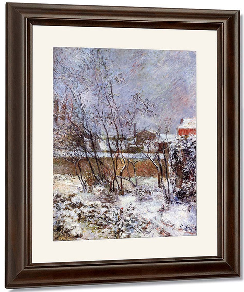 Snow, Rue Carcel By Paul Gauguin By Paul Gauguin