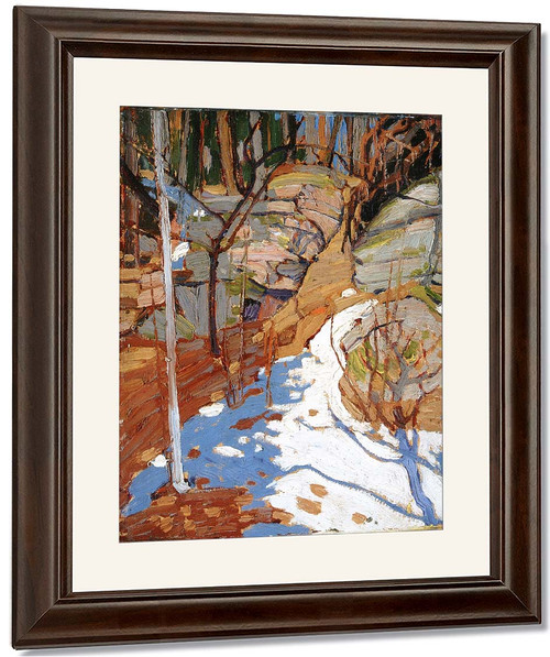 Snow And Rocks By Tom Thomson(Canadian, 1877 1917)