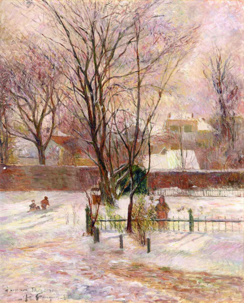 Snow In Copenhagen By Paul Gauguin By Paul Gauguin