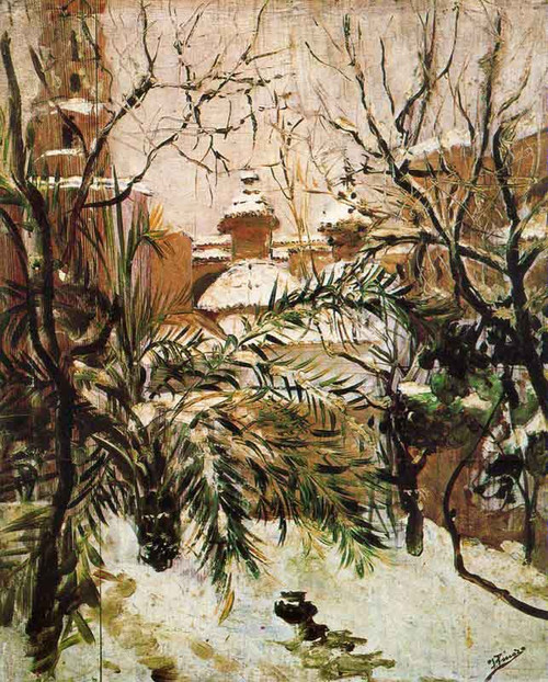 Snow In Valencia By Ignacio Pinazo Camarlench By Ignacio Pinazo Camarlench