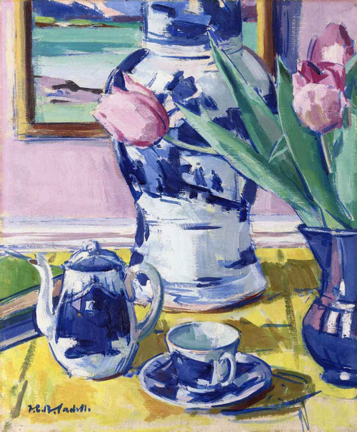 Stil Life By Francis Campbell Bolleau Cadell By Francis Campbell Bolleau Cadell