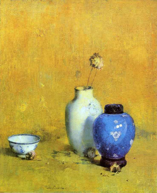 Still Life With Chinese Porcelain By Emil Carlsen By Emil Carlsen