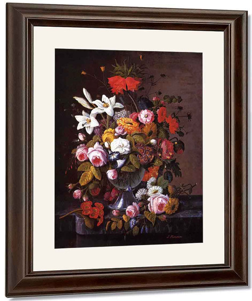 Still Life With Flowers4 By Severin Roesen