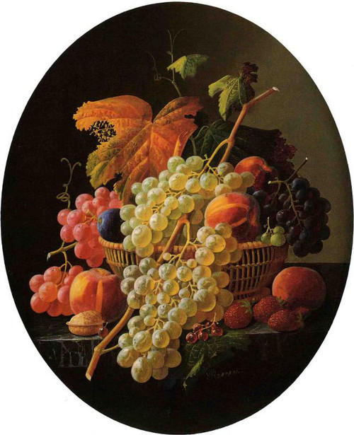 Still Life With Fruit17 By Severin Roesen