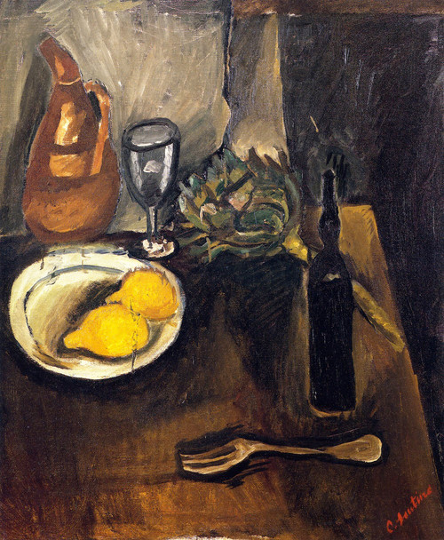 Still Life With Lemons By Chaim Soutine
